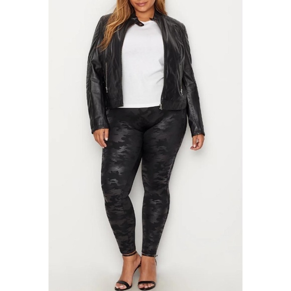 Spanx Faux Leather Camo Leggings - Picture 2 of 4